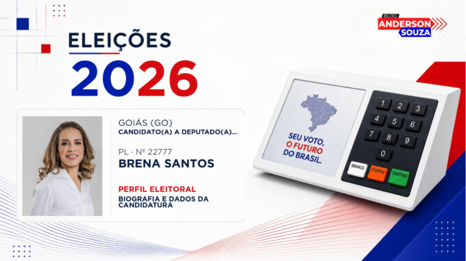 Brena Santos — Eleições 2026: quem é Brena Santos, candidato(a) a deputado(a) estadual em Goiás