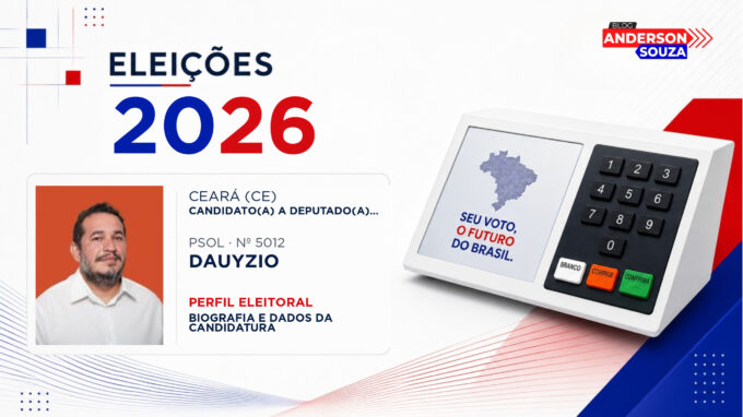 Dauyzio — Eleições 2026: quem é Dauyzio, candidato(a) a deputado(a) federal pelo Ceará