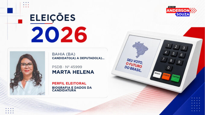 Marta Helena — Eleições 2026: quem é Marta Helena, candidato(a) a deputado(a) estadual na Bahia