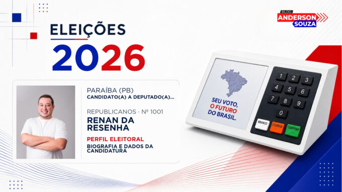 Renan da Resenha — Eleições 2026: quem é Renan da Resenha, candidato(a) a deputado(a) federal pela Paraíba