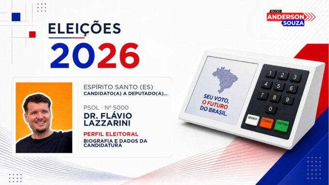 Dr. Flávio Lazzarini — Eleições 2026: quem é Dr. Flávio Lazzarini, candidato(a) a deputado(a) federal pelo Espírito Santo