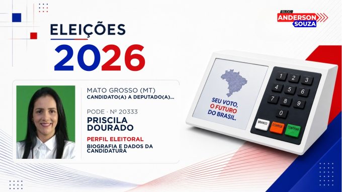 Priscila Dourado — Eleições 2026: quem é Priscila Dourado, candidato(a) a deputado(a) estadual em Mato Grosso