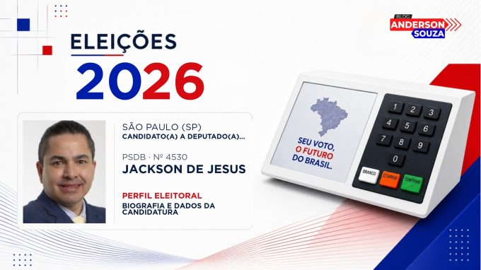 Jackson de Jesus — Eleições 2026: quem é Jackson de Jesus, candidato(a) a deputado(a) federal por São Paulo