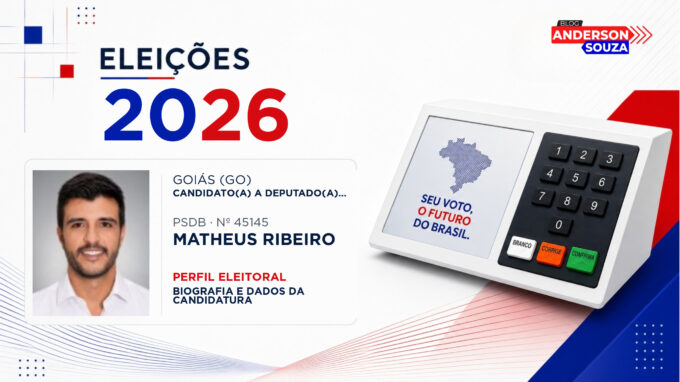 Matheus Ribeiro — Eleições 2026: quem é Matheus Ribeiro, candidato(a) a deputado(a) estadual em Goiás