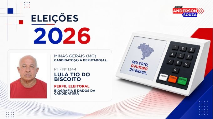 Lula Tio do Biscoito — Eleições 2026: quem é Lula Tio do Biscoito, candidato(a) a deputado(a) federal por Minas Gerais