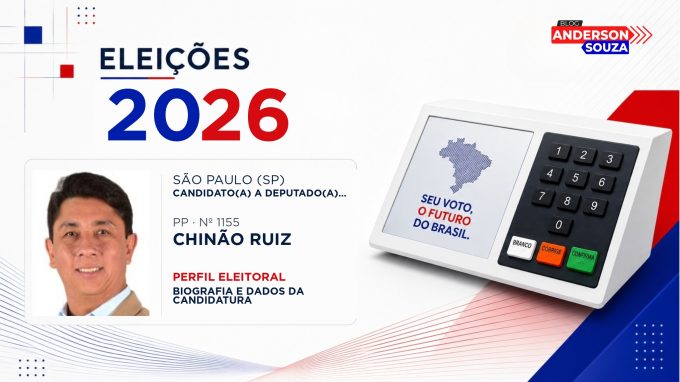 Chinão Ruiz — Eleições 2026: quem é Chinão Ruiz, candidato(a) a deputado(a) federal por São Paulo