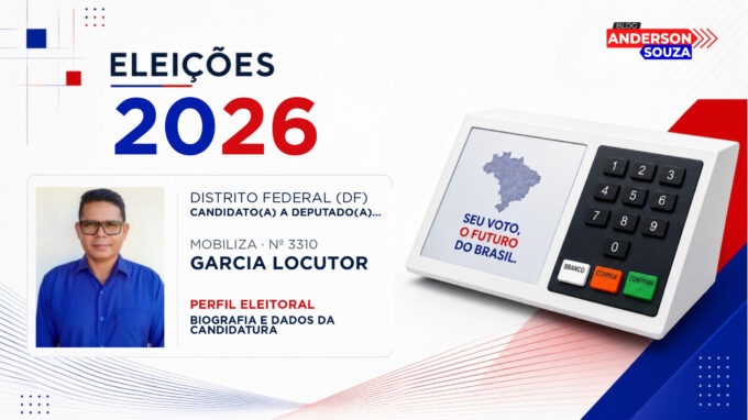 Garcia Locutor — Eleições 2026: quem é Garcia Locutor, candidato(a) a deputado(a) federal pelo Distrito Federal