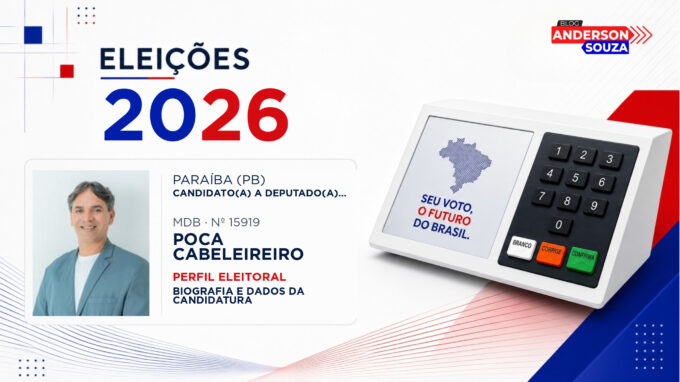 Poca Cabeleireiro — Eleições 2026: quem é Poca Cabeleireiro, candidato(a) a deputado(a) estadual na Paraíba