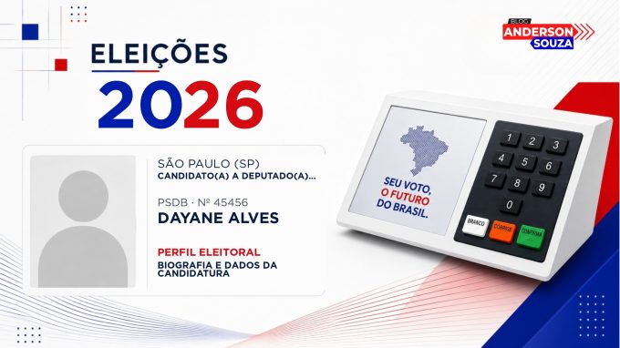 Dayane Alves — Eleições 2026: quem é Dayane Alves, candidato(a) a deputado(a) estadual em São Paulo
