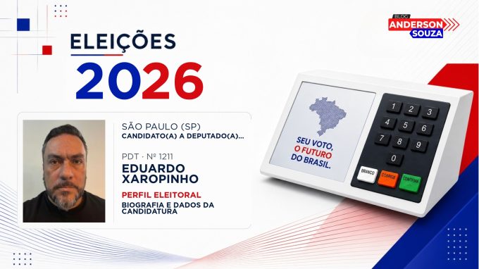 Eduardo Xaropinho — Eleições 2026: quem é Eduardo Xaropinho, candidato(a) a deputado(a) federal por São Paulo
