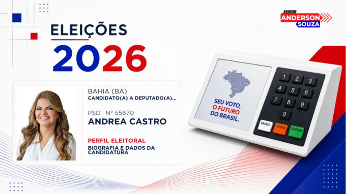 Andrea Castro — Eleições 2026: quem é Andrea Castro, candidato(a) a deputado(a) estadual na Bahia
