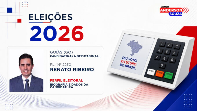 Renato Ribeiro — Eleições 2026: quem é Renato Ribeiro, candidato(a) a deputado(a) federal por Goiás
