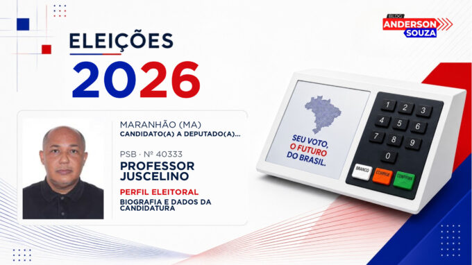 Professor Juscelino — Eleições 2026: quem é Professor Juscelino, candidato(a) a deputado(a) estadual no Maranhão