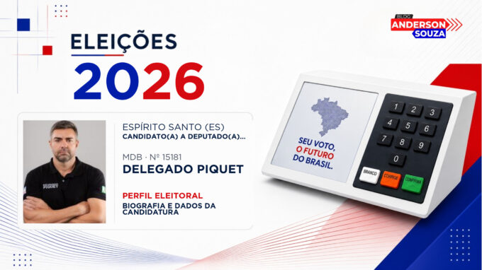 Delegado Piquet — Eleições 2026: quem é Delegado Piquet, candidato(a) a deputado(a) estadual no Espírito Santo