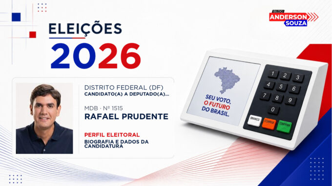 Rafael Prudente — Eleições 2026: quem é Rafael Prudente, candidato(a) a deputado(a) federal pelo Distrito Federal