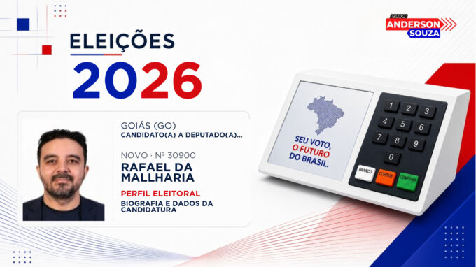 Rafael da Mallharia — Eleições 2026: quem é Rafael da Mallharia, candidato(a) a deputado(a) estadual em Goiás