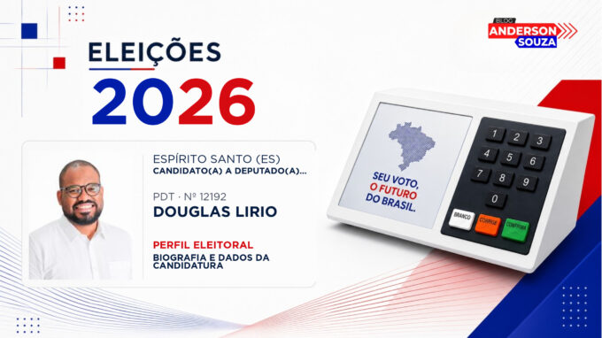 Douglas Lirio — Eleições 2026: quem é Douglas Lirio, candidato(a) a deputado(a) estadual no Espírito Santo
