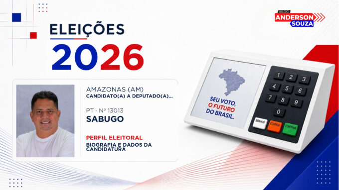 Sabugo — Eleições 2026: quem é Sabugo, candidato(a) a deputado(a) estadual no Amazonas
