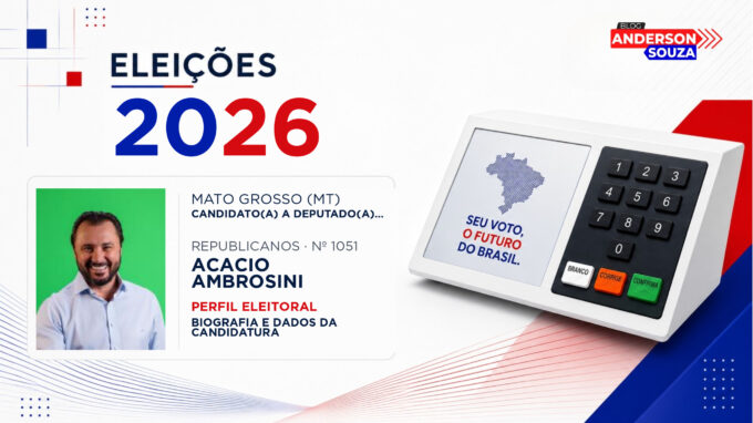 Acacio Ambrosini — Eleições 2026: quem é Acacio Ambrosini, candidato(a) a deputado(a) federal por Mato Grosso