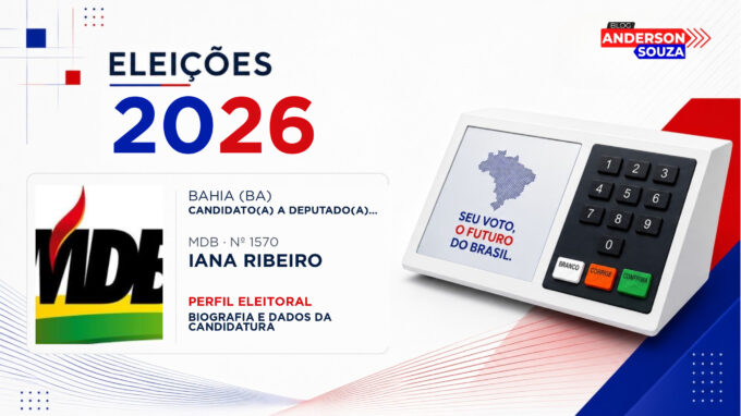 Iana Ribeiro — Eleições 2026: quem é Iana Ribeiro, candidato(a) a deputado(a) federal pela Bahia