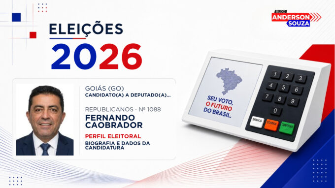 Fernando Caobrador — Eleições 2026: quem é Fernando Caobrador, candidato(a) a deputado(a) federal por Goiás