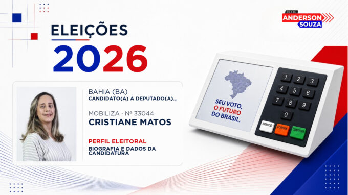 Cristiane Matos — Eleições 2026: quem é Cristiane Matos, candidato(a) a deputado(a) estadual na Bahia