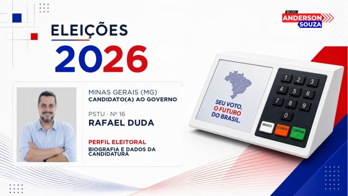 Rafael Duda — Eleições 2026: quem é Rafael Duda, candidato(a) ao Governo de Minas Gerais