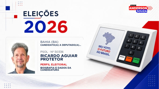 Ricardo Aguiar Protetor — Eleições 2026: quem é Ricardo Aguiar Protetor, candidato(a) a deputado(a) estadual na Bahia