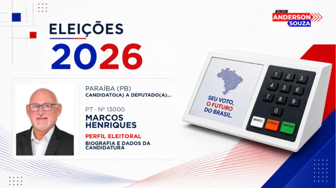 Marcos Henriques — Eleições 2026: quem é Marcos Henriques, candidato(a) a deputado(a) estadual na Paraíba