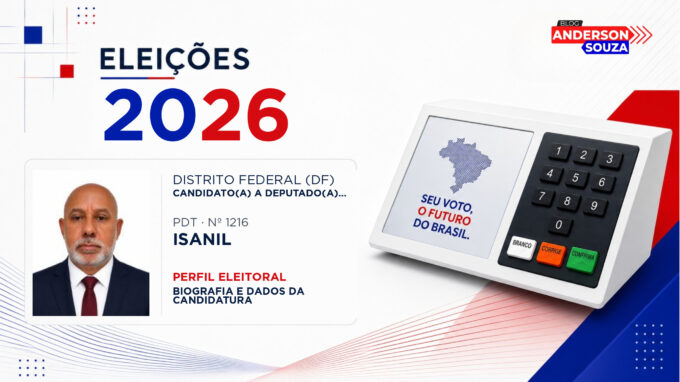 Isanil — Eleições 2026: quem é Isanil, candidato(a) a deputado(a) federal pelo Distrito Federal