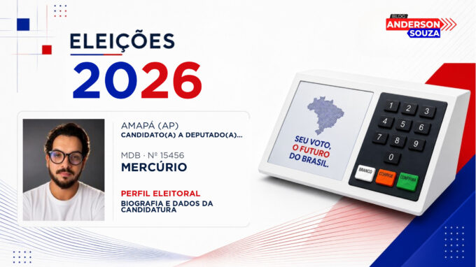 Mercúrio — Eleições 2026: quem é Mercúrio, candidato(a) a deputado(a) estadual no Amapá