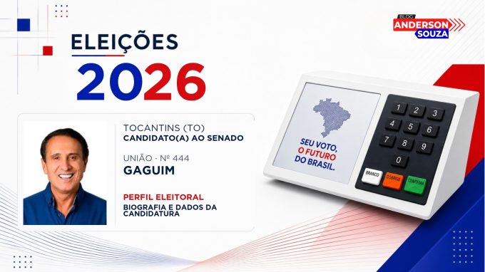 Gaguim — Eleições 2026: quem é Gaguim, candidato(a) ao Senado pelo Tocantins
