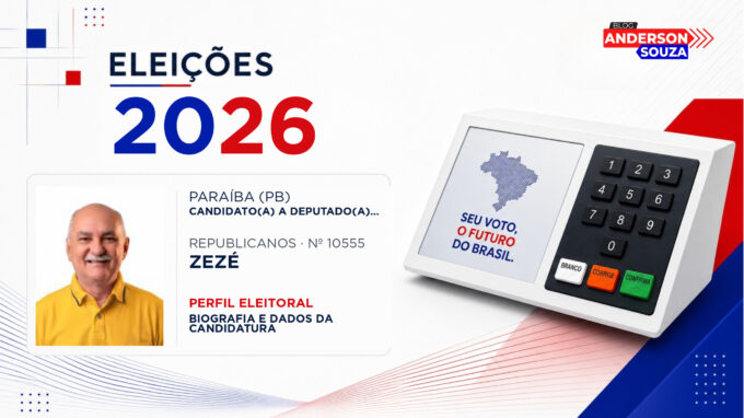 Zezé — Eleições 2026: quem é Zezé, candidato(a) a deputado(a) estadual na Paraíba