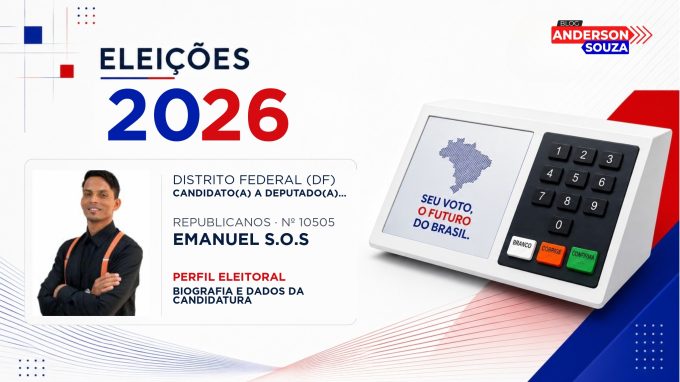Emanuel S.o.s — Eleições 2026: quem é Emanuel S.o.s, candidato(a) a deputado(a) distrital no Distrito Federal