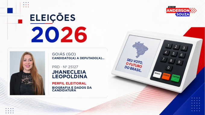 Jhanecleia Leopoldina — Eleições 2026: quem é Jhanecleia Leopoldina, candidato(a) a deputado(a) estadual em Goiás