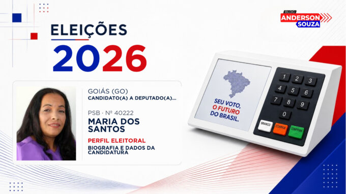 Maria dos Santos — Eleições 2026: quem é Maria dos Santos, candidato(a) a deputado(a) estadual em Goiás