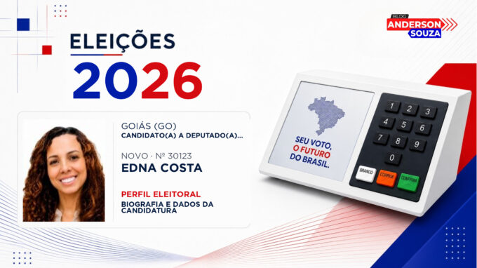 Edna Costa — Eleições 2026: quem é Edna Costa, candidato(a) a deputado(a) estadual em Goiás