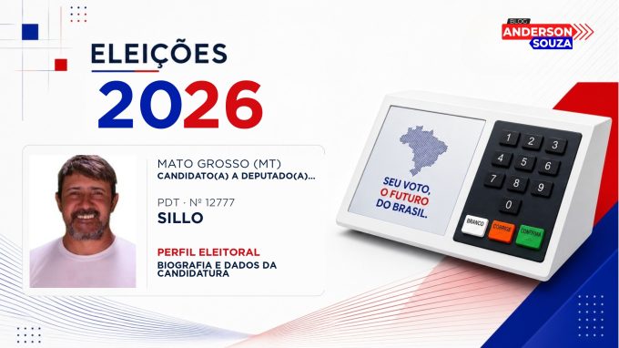 Sillo — Eleições 2026: quem é Sillo, candidato(a) a deputado(a) estadual em Mato Grosso
