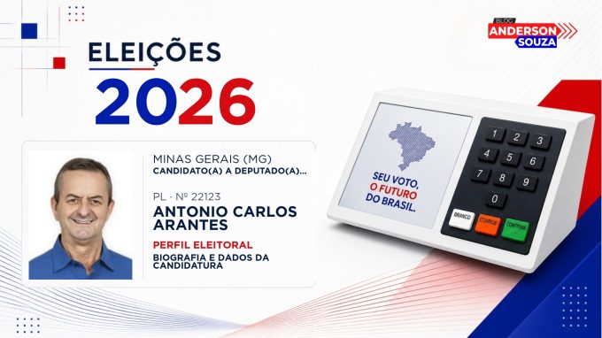 Antonio Carlos Arantes — Eleições 2026: quem é Antonio Carlos Arantes, candidato(a) a deputado(a) estadual em Minas Gerais