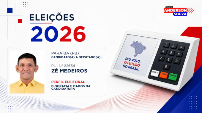 Zé Medeiros — Eleições 2026: quem é Zé Medeiros, candidato(a) a deputado(a) estadual na Paraíba