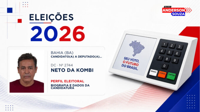 Neto da Kombi — Eleições 2026: quem é Neto da Kombi, candidato(a) a deputado(a) federal pela Bahia