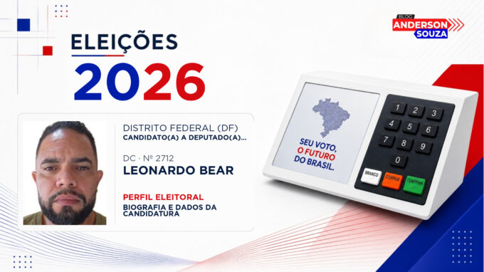 Leonardo Bear — Eleições 2026: quem é Leonardo Bear, candidato(a) a deputado(a) federal pelo Distrito Federal