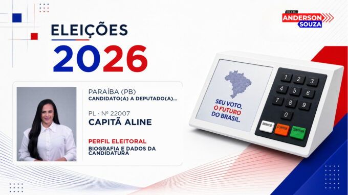 Capitã Aline — Eleições 2026: quem é Capitã Aline, candidato(a) a deputado(a) estadual na Paraíba