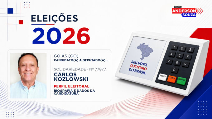Carlos Kozlowski — Eleições 2026: quem é Carlos Kozlowski, candidato(a) a deputado(a) estadual em Goiás