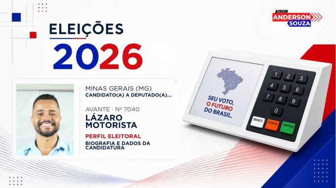 Lázaro Motorista — Eleições 2026: quem é Lázaro Motorista, candidato(a) a deputado(a) federal por Minas Gerais
