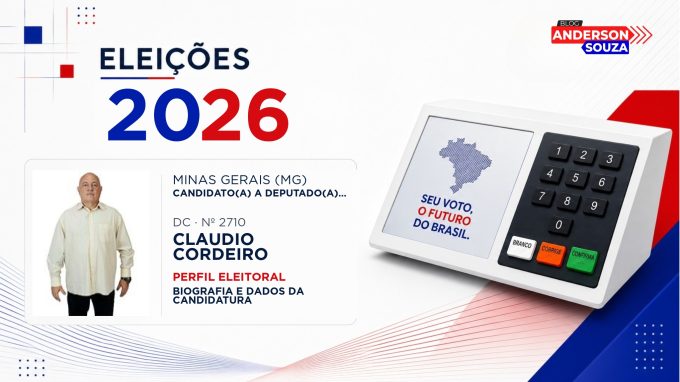 Claudio Cordeiro — Eleições 2026: quem é Claudio Cordeiro, candidato(a) a deputado(a) federal por Minas Gerais