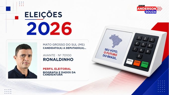 Ronaldinho — Eleições 2026: quem é Ronaldinho, candidato(a) a deputado(a) estadual em Mato Grosso do Sul