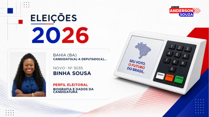 Binha Sousa — Eleições 2026: quem é Binha Sousa, candidato(a) a deputado(a) federal pela Bahia