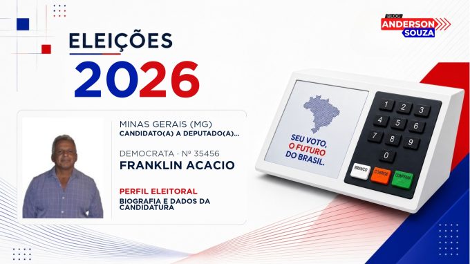 Franklin Acacio — Eleições 2026: quem é Franklin Acacio, candidato(a) a deputado(a) estadual em Minas Gerais