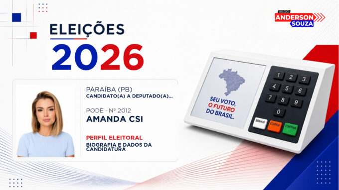 Amanda Csi — Eleições 2026: quem é Amanda Csi, candidato(a) a deputado(a) federal pela Paraíba